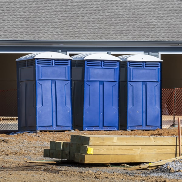 what is the maximum capacity for a single porta potty in Wayne SD